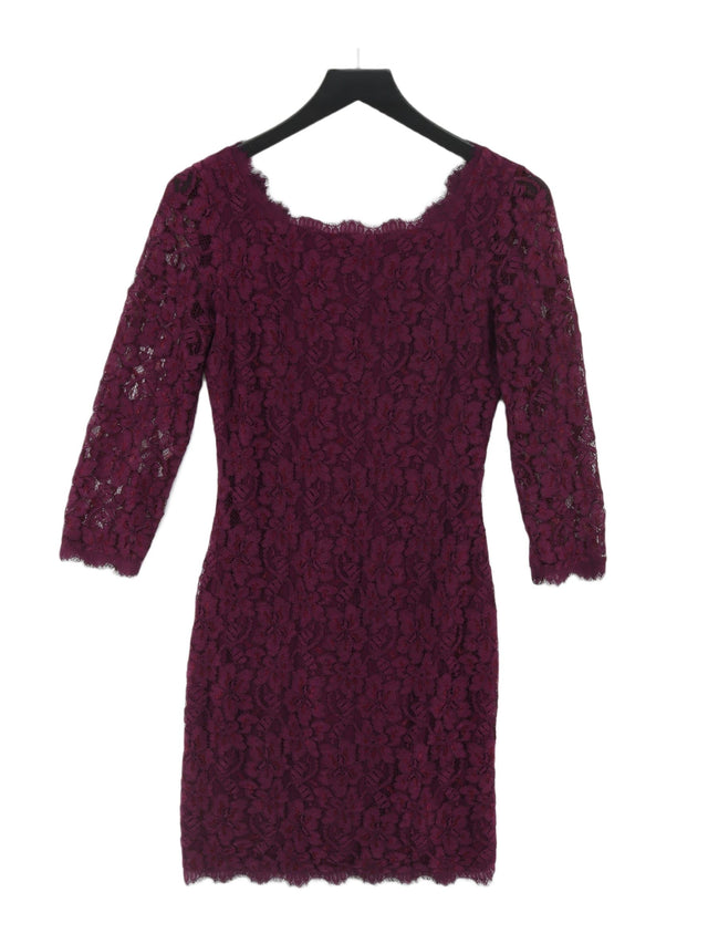 Diane Von Furstenberg Women's Midi Dress UK 8 Purple