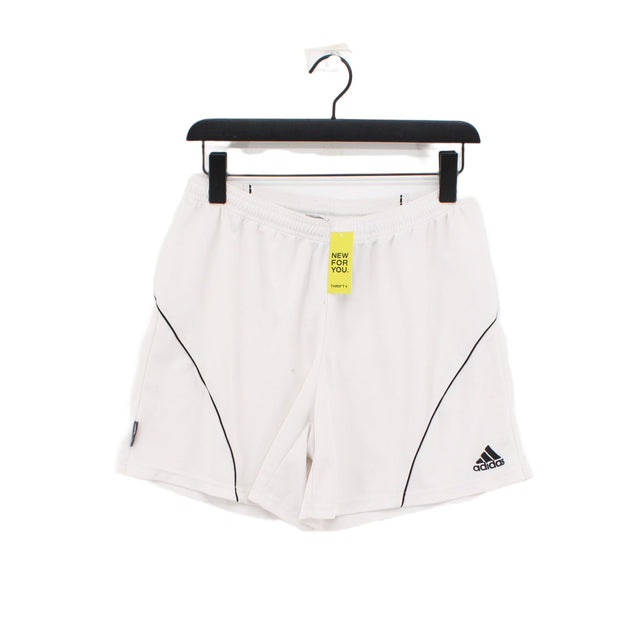 Adidas Men's Shorts M White 100% Polyester