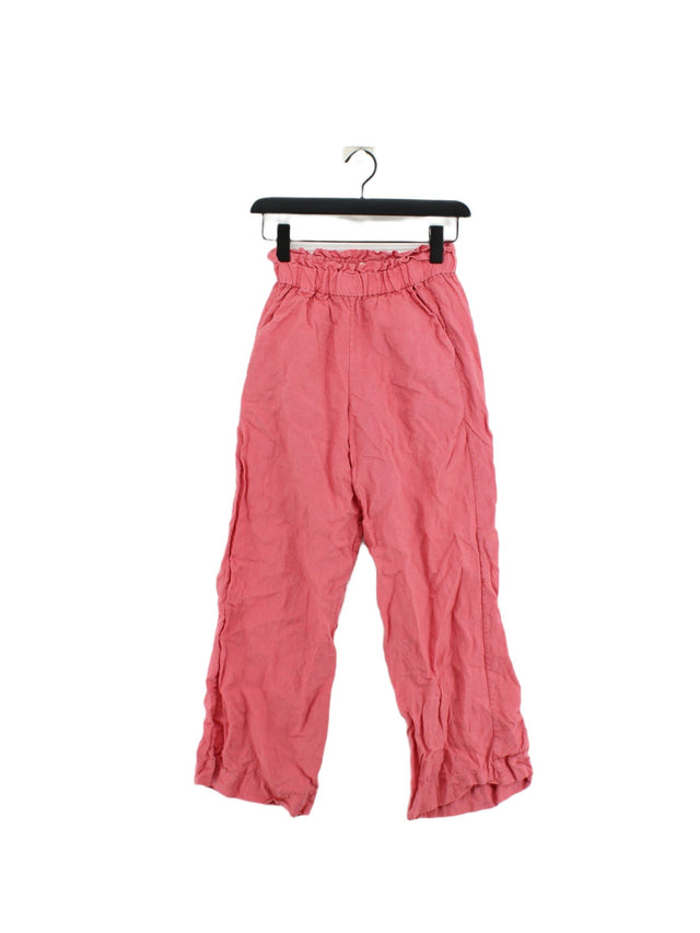 Casa Raki Women's Trousers XS Pink 100% Linen