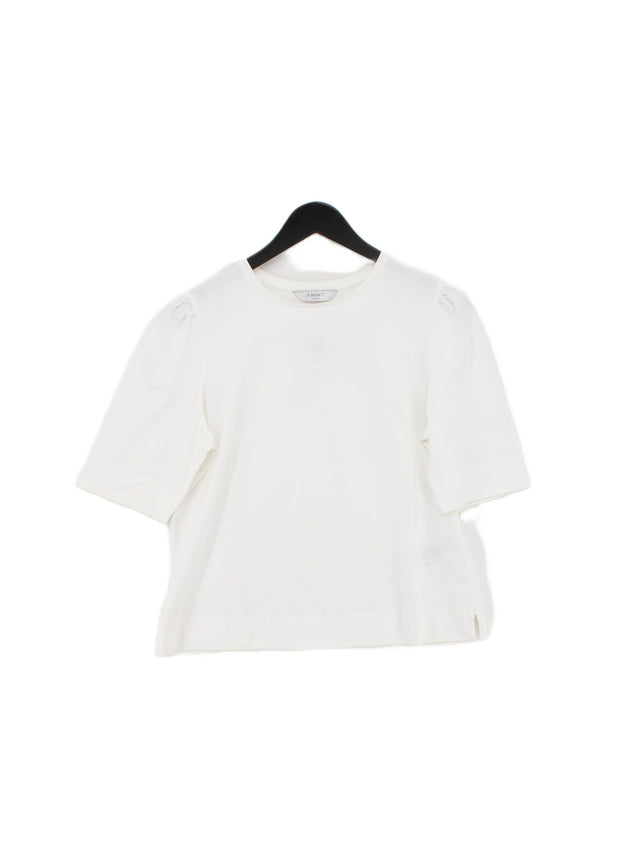 L.K. Bennett Women's T-Shirt XL White 100% Cotton