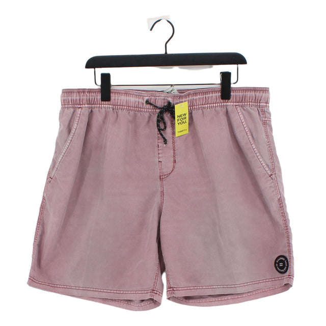 Billabong Men's Shorts W 38 in Purple 100% Polyester