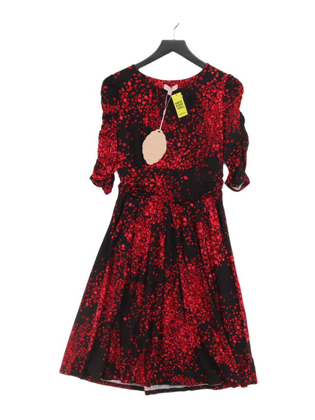 Jolie Moi Women's Midi Dress UK 12 Red Viscose with Elastane