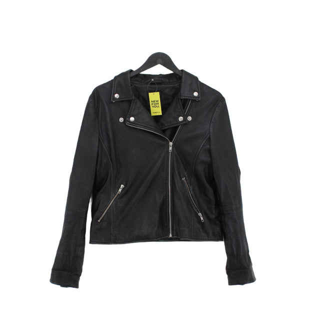 Selected Women's Jacket S Black 100% Leather