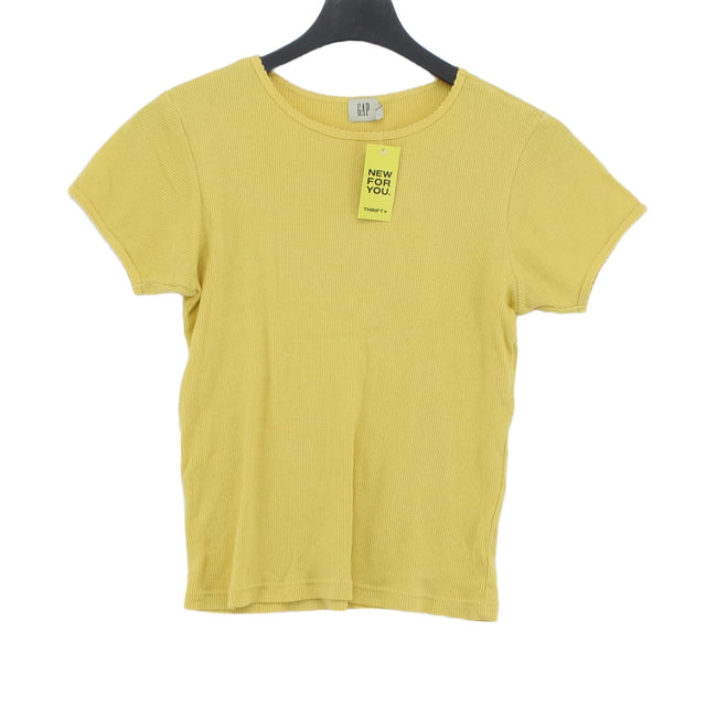 Gap Women's T-Shirt XXL Yellow 100% Cotton