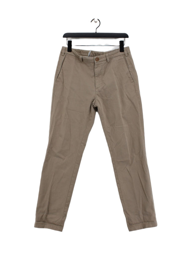 Arket Men's Trousers W 31 in Tan 100% Cotton