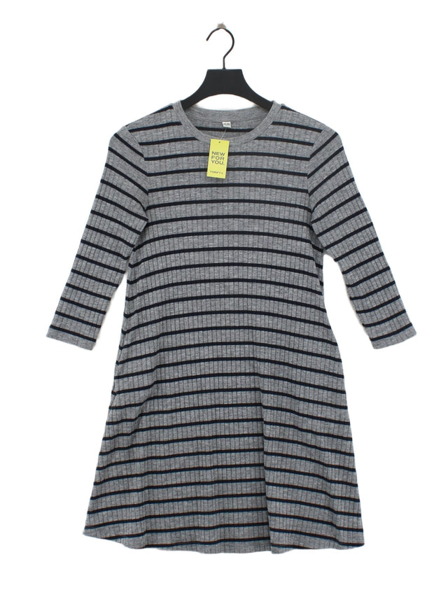 Uniqlo Women's Midi Dress S Grey 100% Other