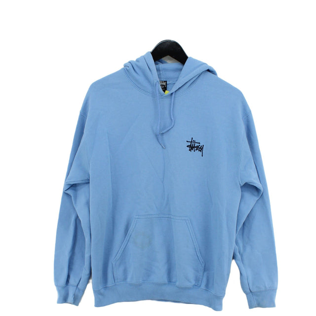 Stussy Women's Hoodie L Blue 100% Other