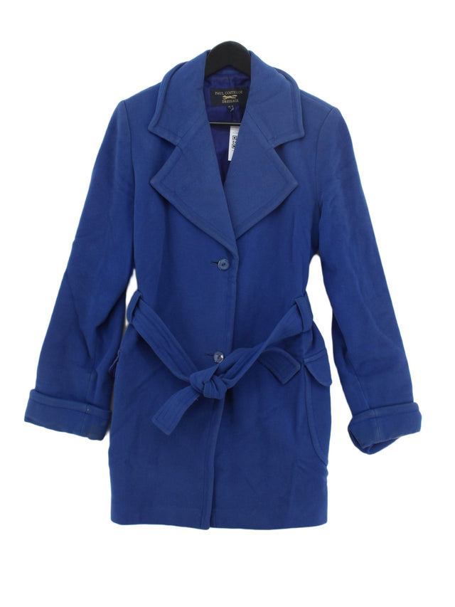 Paul Costelloe Women's Coat UK 10 Blue 100% Other