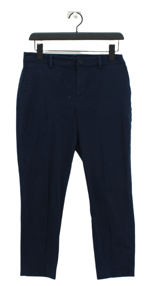 Ralph Lauren Women's Suit Trousers UK 12 Blue Cotton with Elastane