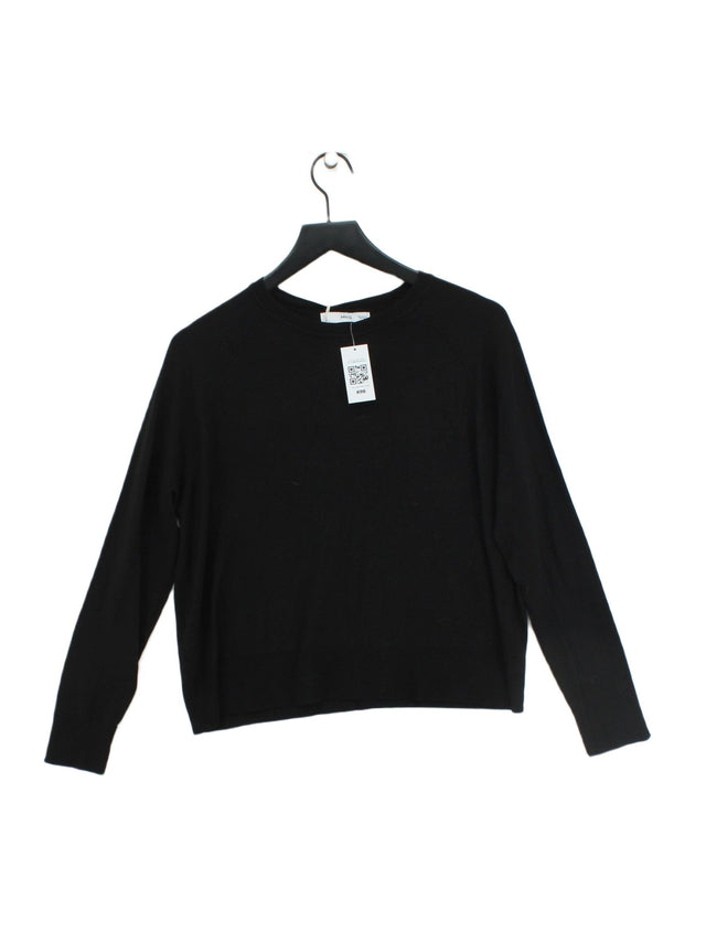 MNG Women's Jumper M Black Viscose with Polyamide, Polyester