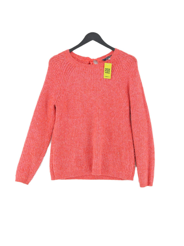 Joules Women's Jumper UK 8 Pink Acrylic with Elastane, Other, Polyamide, Wool