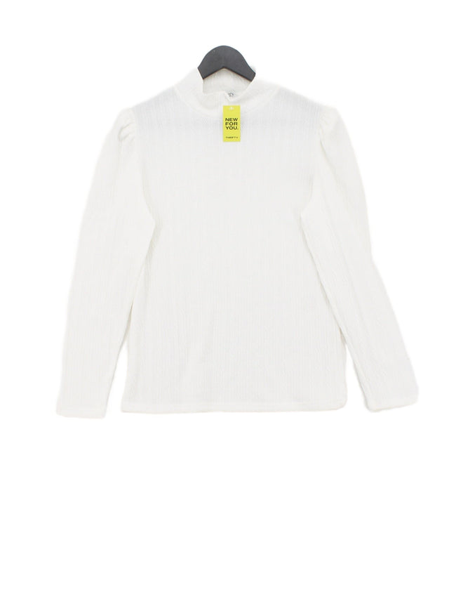 B.Young Women's Top M White 100% Other