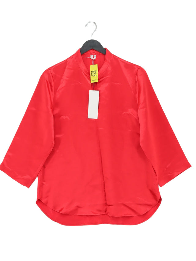 Arket Women's Blouse UK 10 Red 100% Other