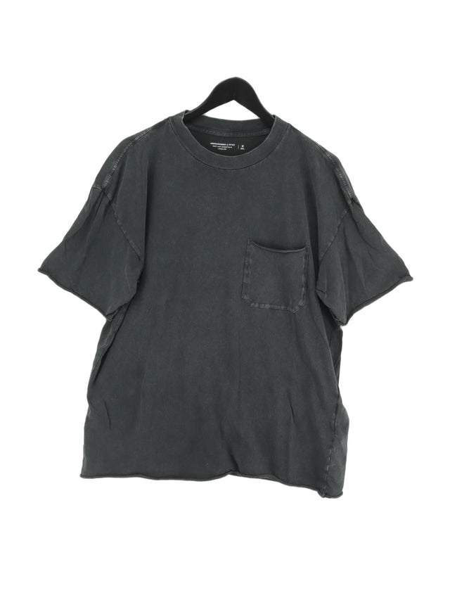 Abercrombie & Fitch Men's T-Shirt M Grey 100% Cotton