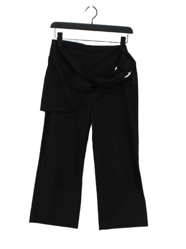 Zara Women's Suit Trousers XS Black 100% Cotton