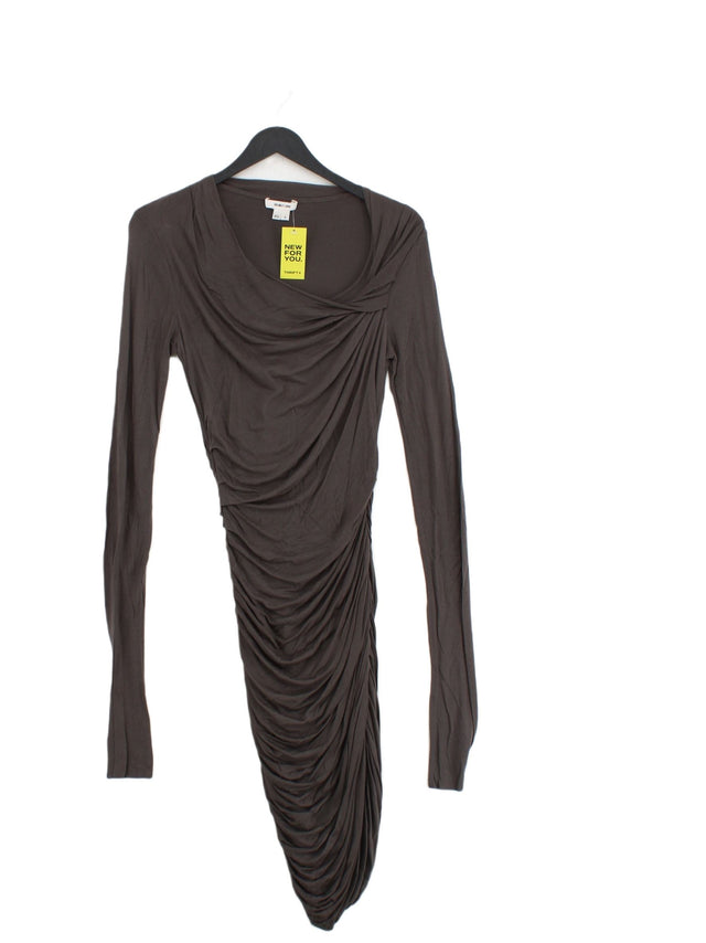 Helmut Lang Women's Midi Dress S Grey 100% Other