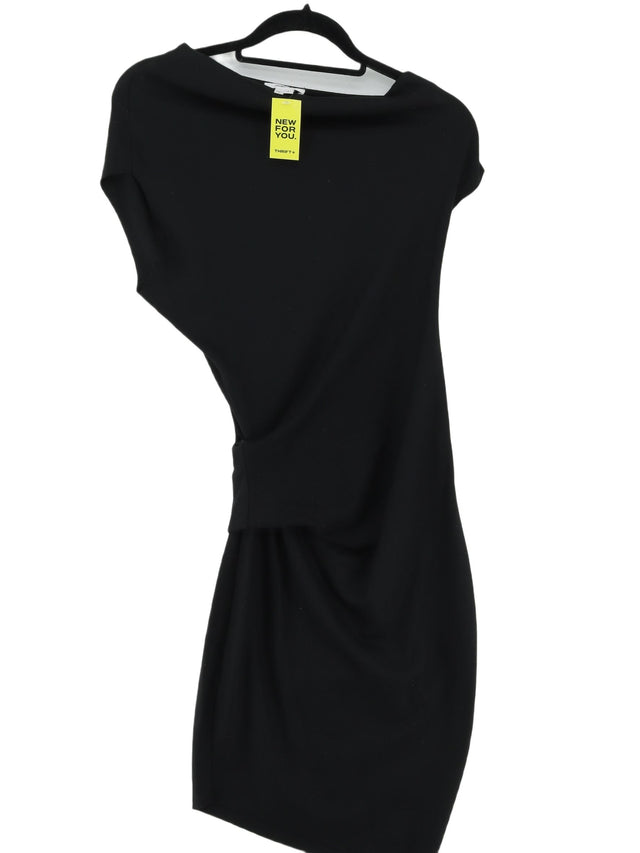 Helmut Lang Women's Midi Dress XS Black 100% Wool