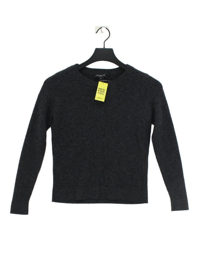 Selected Women's Jumper XS Grey 100% Cashmere