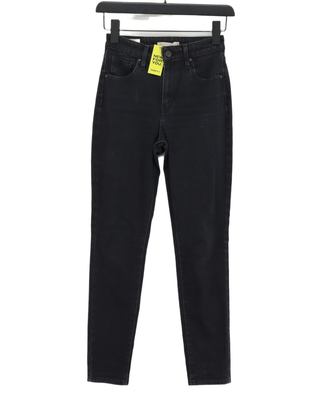 Levi’s Women's Trousers W 26 in Black Cotton with Elastane, Polyester