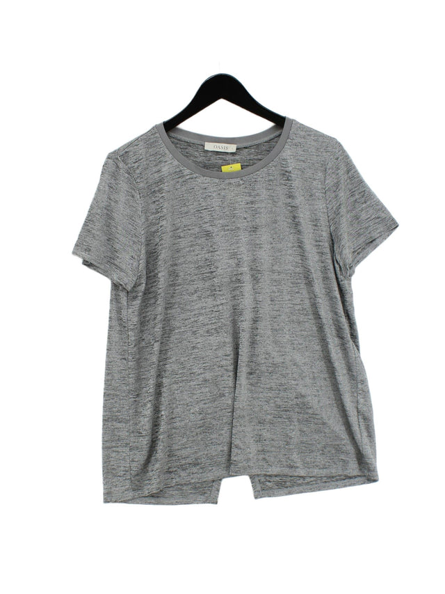 Oasis Women's Top L Grey Polyester with Elastane