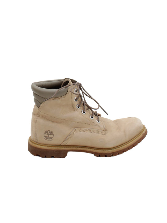 Timberland Women's Boots UK 7.5 Cream 100% Other