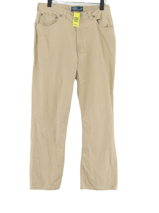 Ralph Lauren Men's Suit Trousers W 36 in; L 30 in Cream Cotton with Elastane