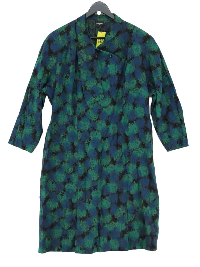 Elena Miro Women's Mini Dress XL Green 100% Wool