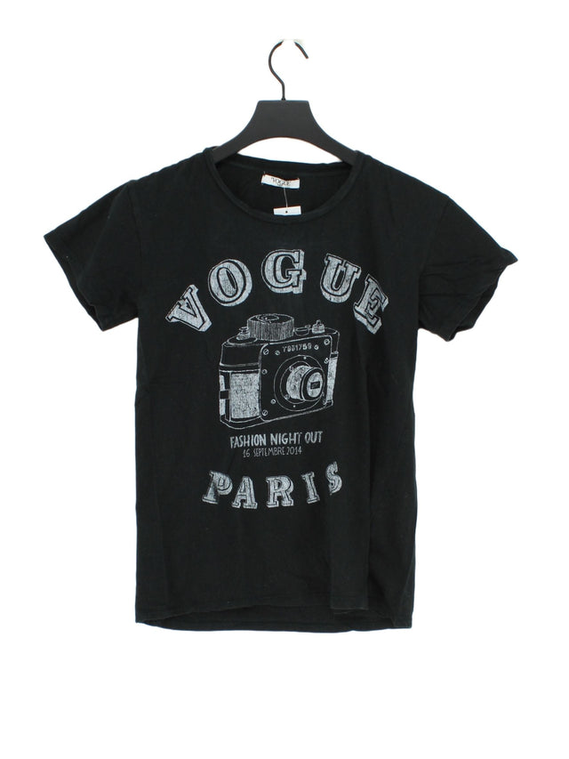 Vogue Women's T-Shirt M Black 100% Cotton