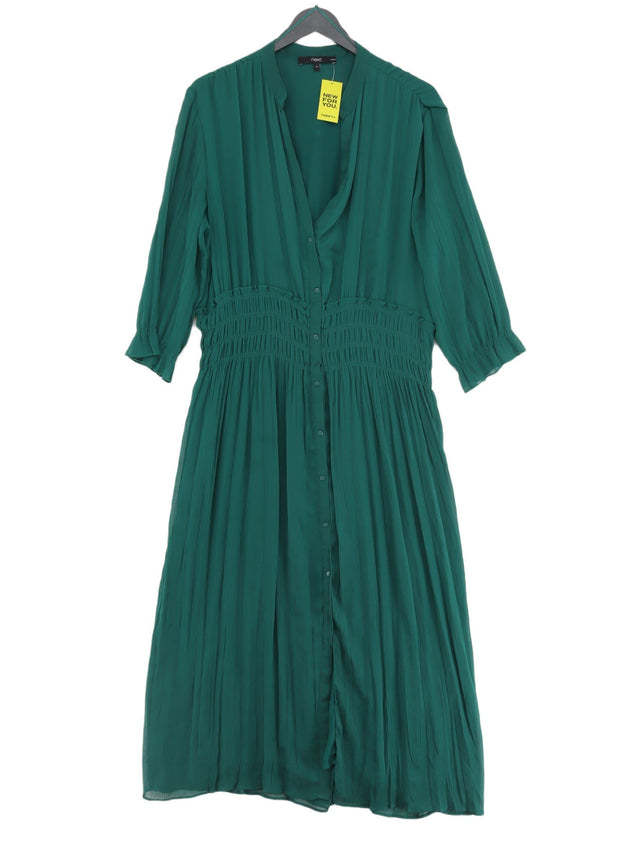 Next Women's Maxi Dress UK 18 Green 100% Polyester