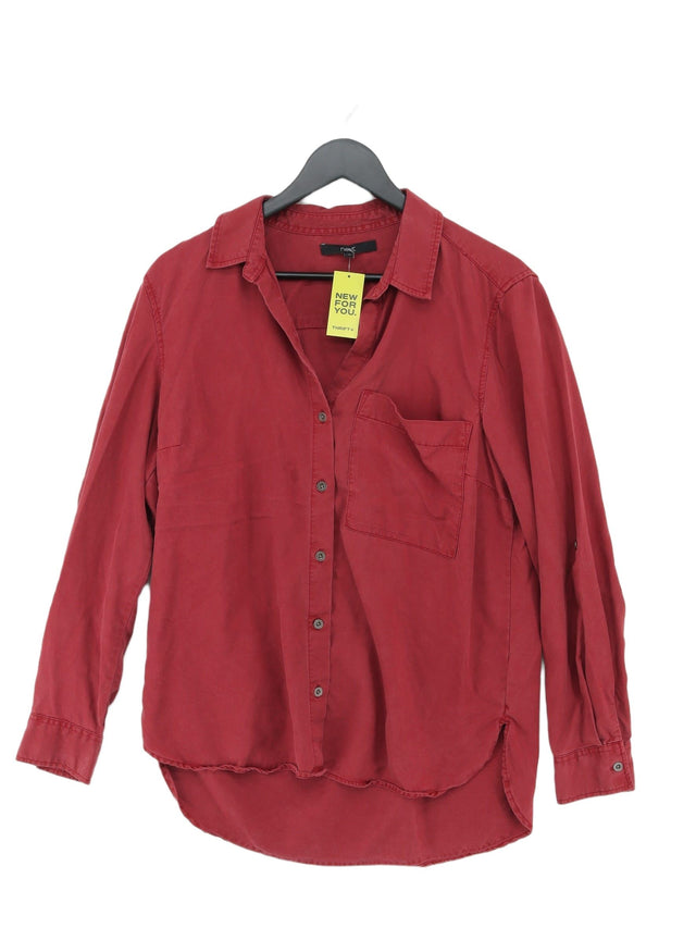 Next Women's Shirt UK 12 Red 100% Lyocell Modal