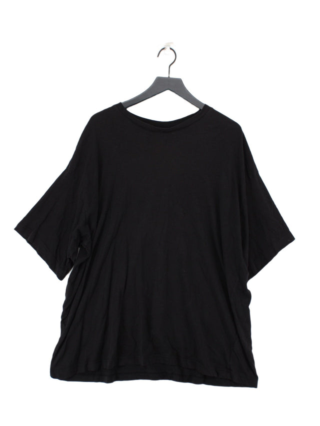 Weekday Women's Midi Dress M Black 100% Cotton