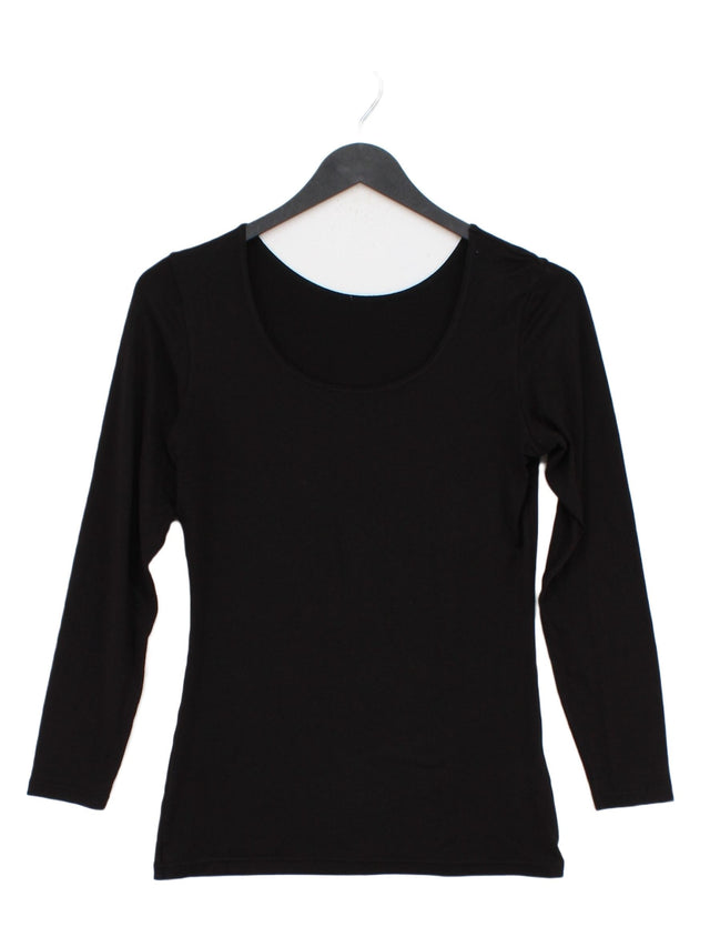 Uniqlo Women's Top M Black Polyester with Acrylic, Elastane, Viscose
