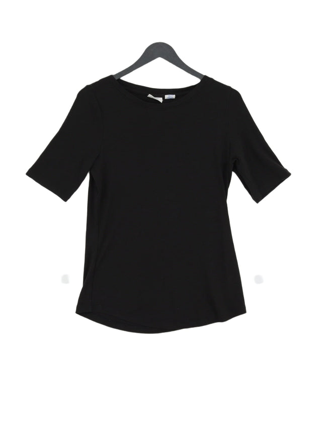 Sigrid Olsen Women's T-Shirt M Black Cotton with Lyocell Modal, Spandex