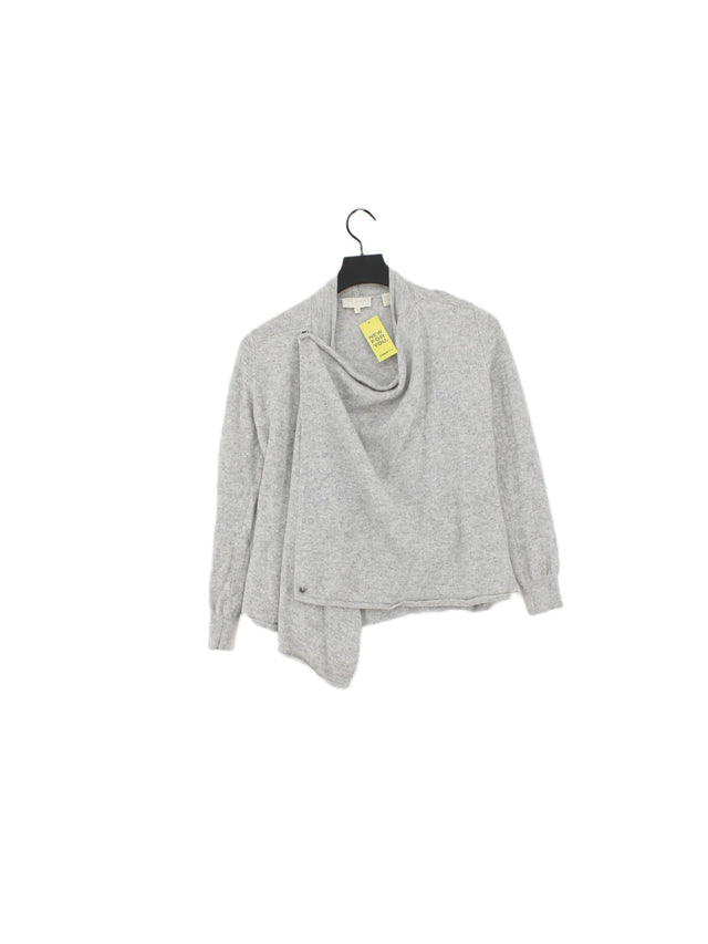 Ted Baker Women's Cardigan UK 8 Grey Wool with Cashmere, Polyamide, Viscose