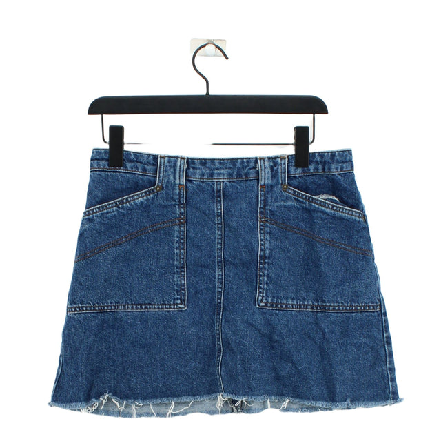BDG Women's Mini Skirt L Blue 100% Cotton