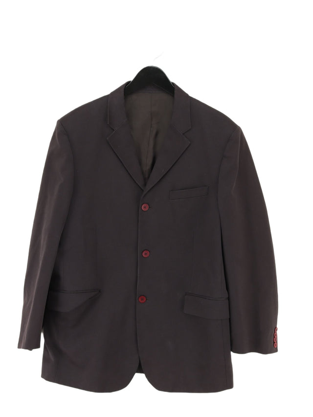 Nicole Farhi Men's Blazer Chest: 42 in Black 100% Cotton