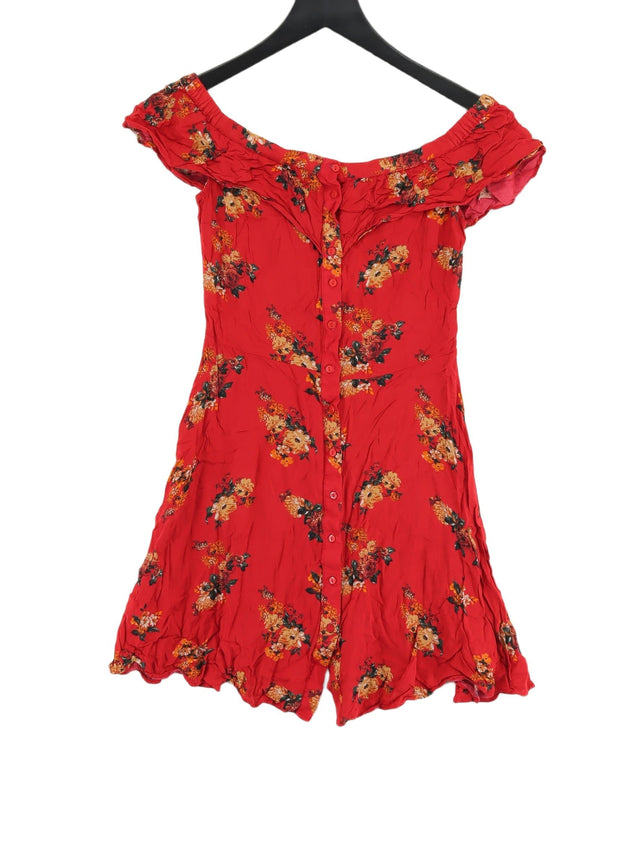 Zara Women's Midi Dress XS Red 100% Other