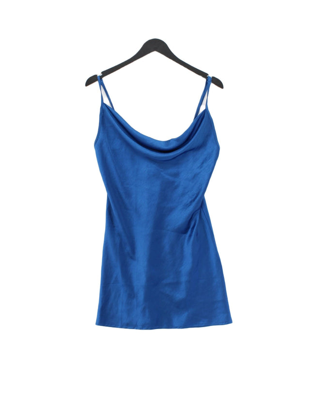 Motel Rocks Women's Midi Dress UK 10 Blue 100% Polyester