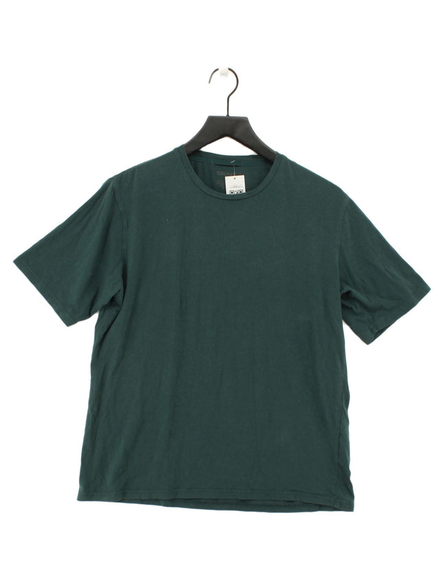 DKNY Men's T-Shirt S Green 100% Cotton