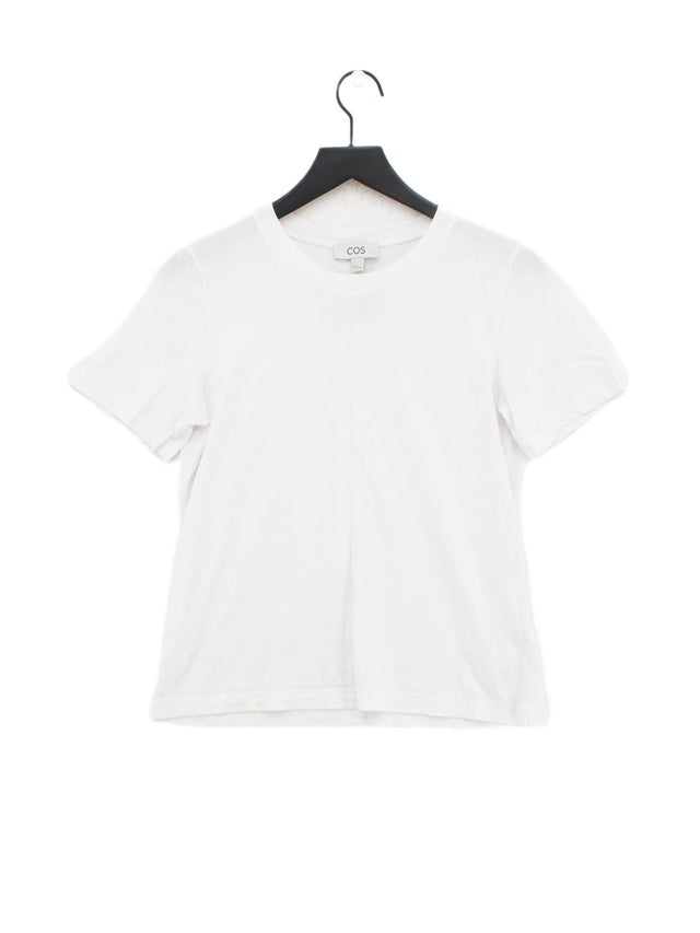 COS Men's T-Shirt S White 100% Cotton
