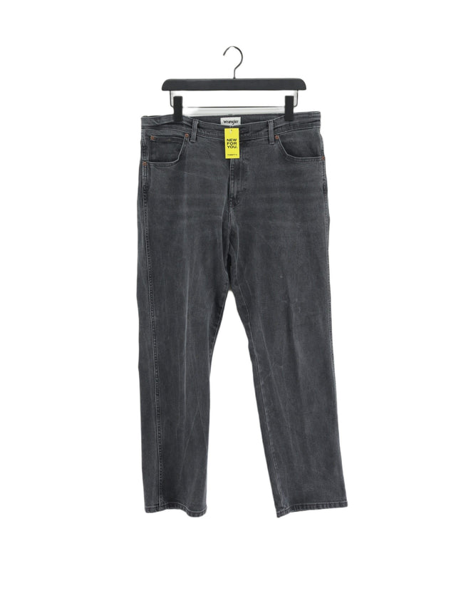Wrangler Men's Jeans W 36 in; L 32 in Grey Cotton with Elastane