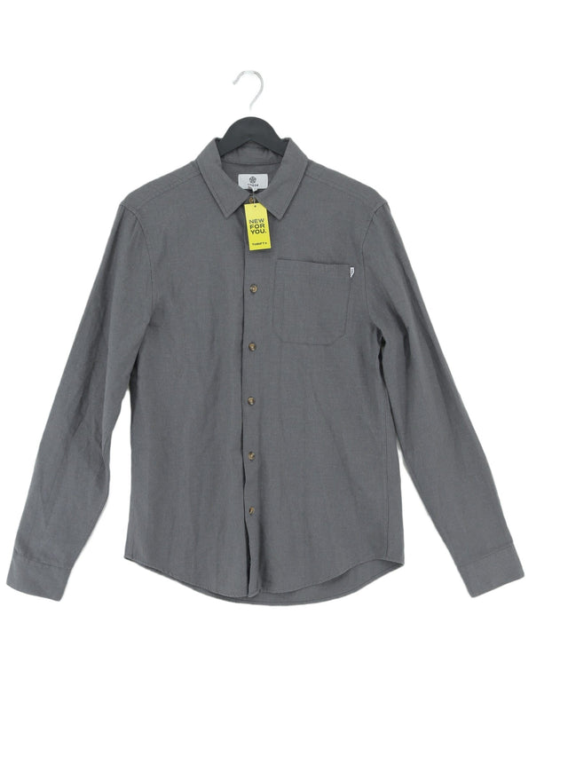 Tog24 Women's Shirt S Grey Cotton with Polyester