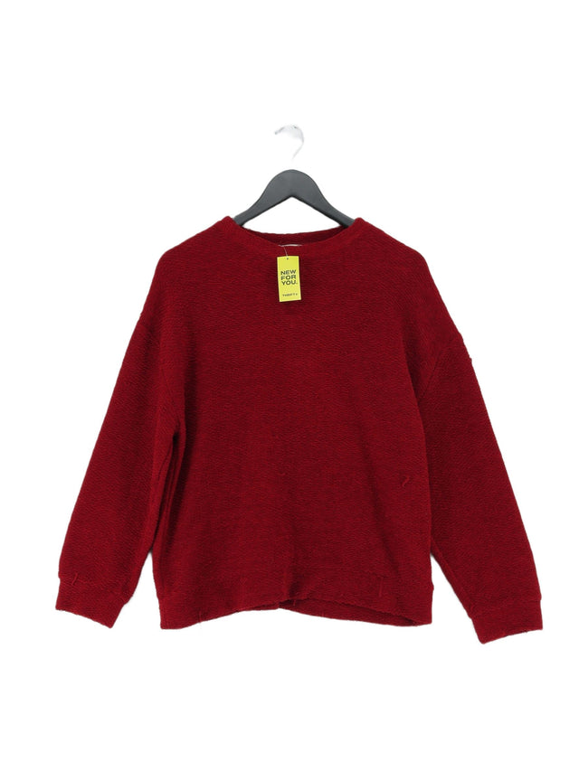 Zara Basic Women's Jumper M Red 100% Polyester