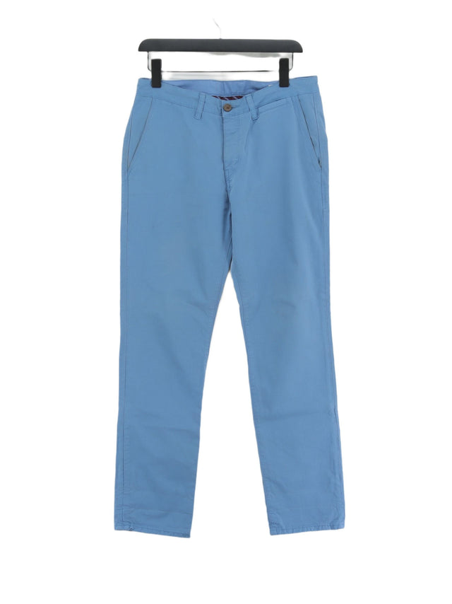 Ben Sherman Women's Suit Trousers W 32 in; L 32 in Blue 100% Cotton