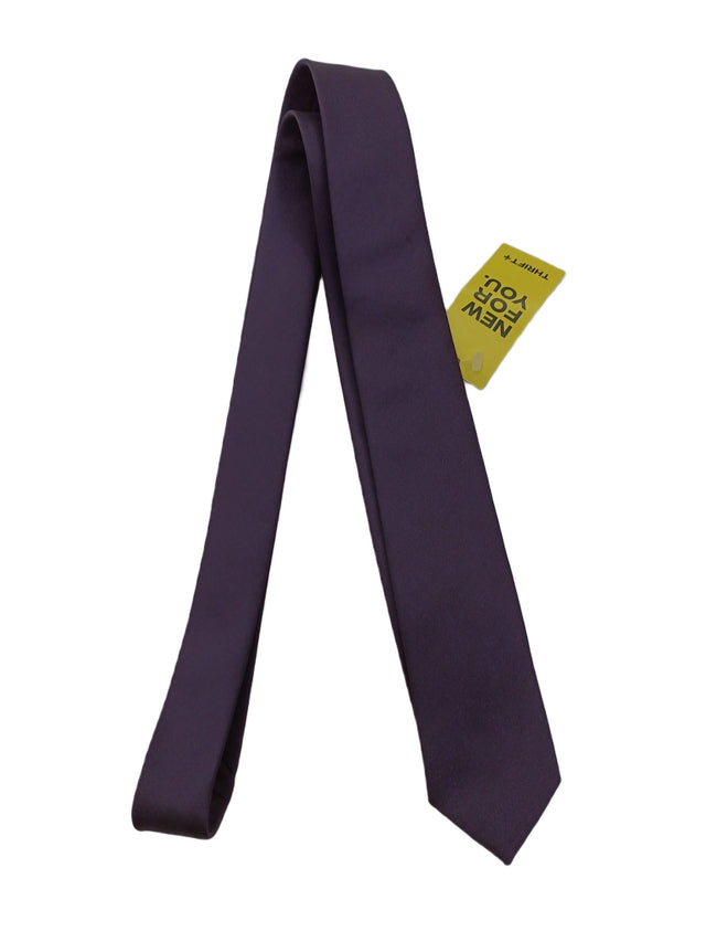 Next Men's Tie Purple 100% Polyester