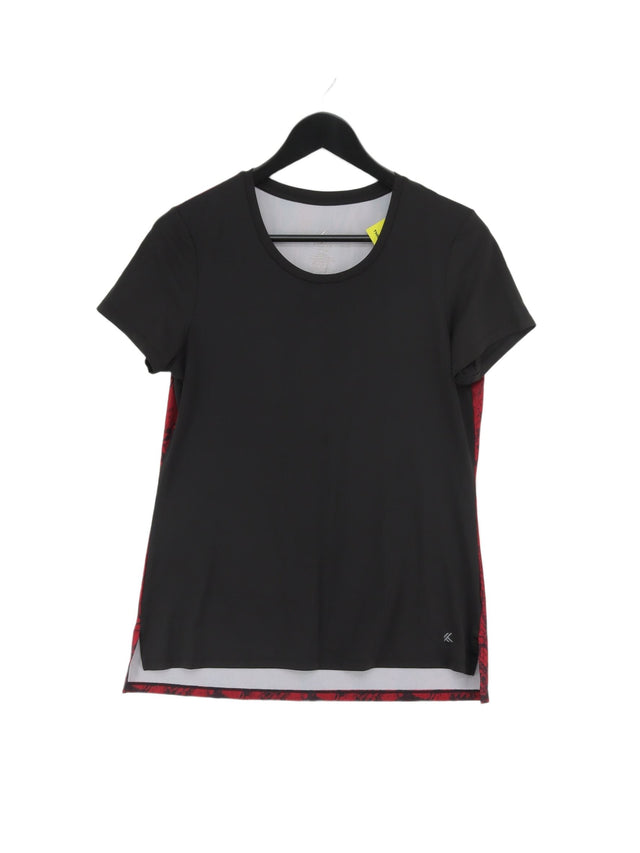 Kyodan Women's T-Shirt XS Black Polyester with Spandex