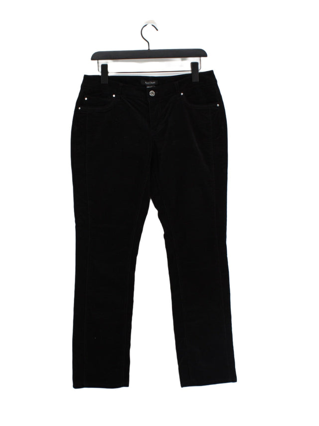 White House Black Market Women's Jeans UK 12 Black Cotton with Spandex