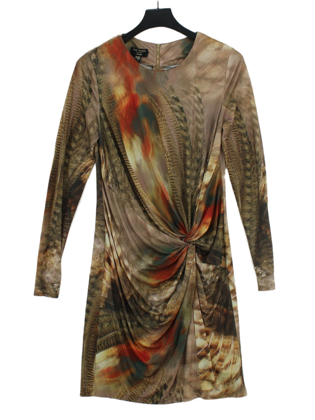 Ted Baker Women's Midi Dress UK 12 Multi Polyester with Elastane