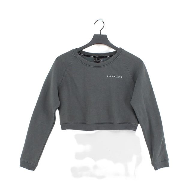 Alphalete Women's Jumper S Grey Cotton with Polyester