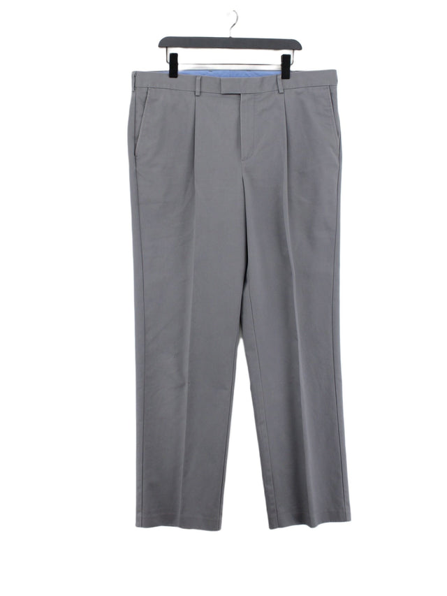 Charles Tyrwhitt Men's Suit Trousers W 40 in; L 34 in Grey 100% Cotton
